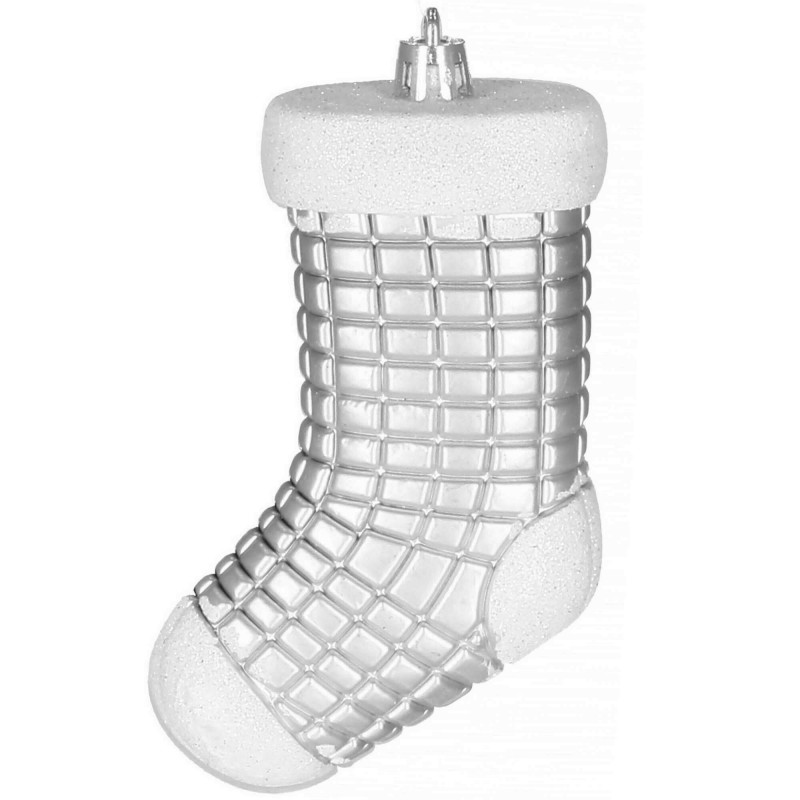 Set globuri si decoratiuni de Craciun, 77 piese, diverse dimensiuni, argintiu [11]