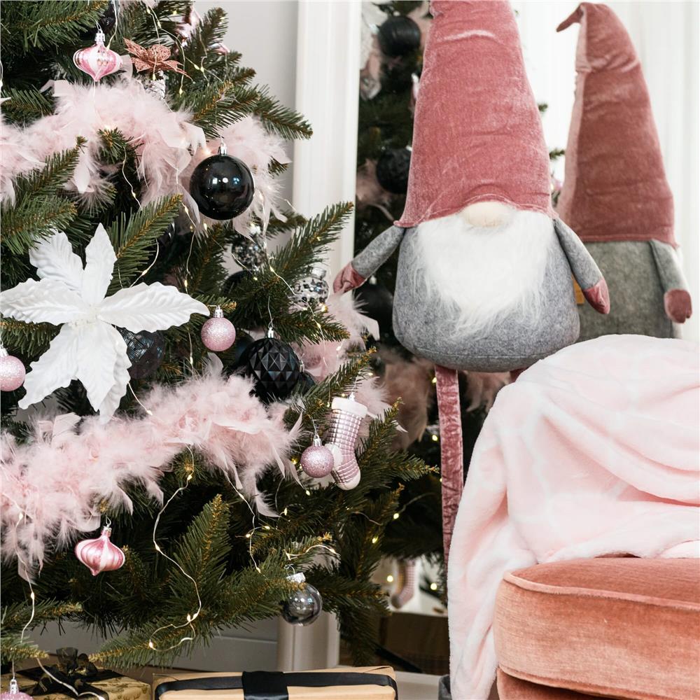 Set globuri de Craciun, 20 bucati, 5 modele, 6cm, negru [12]