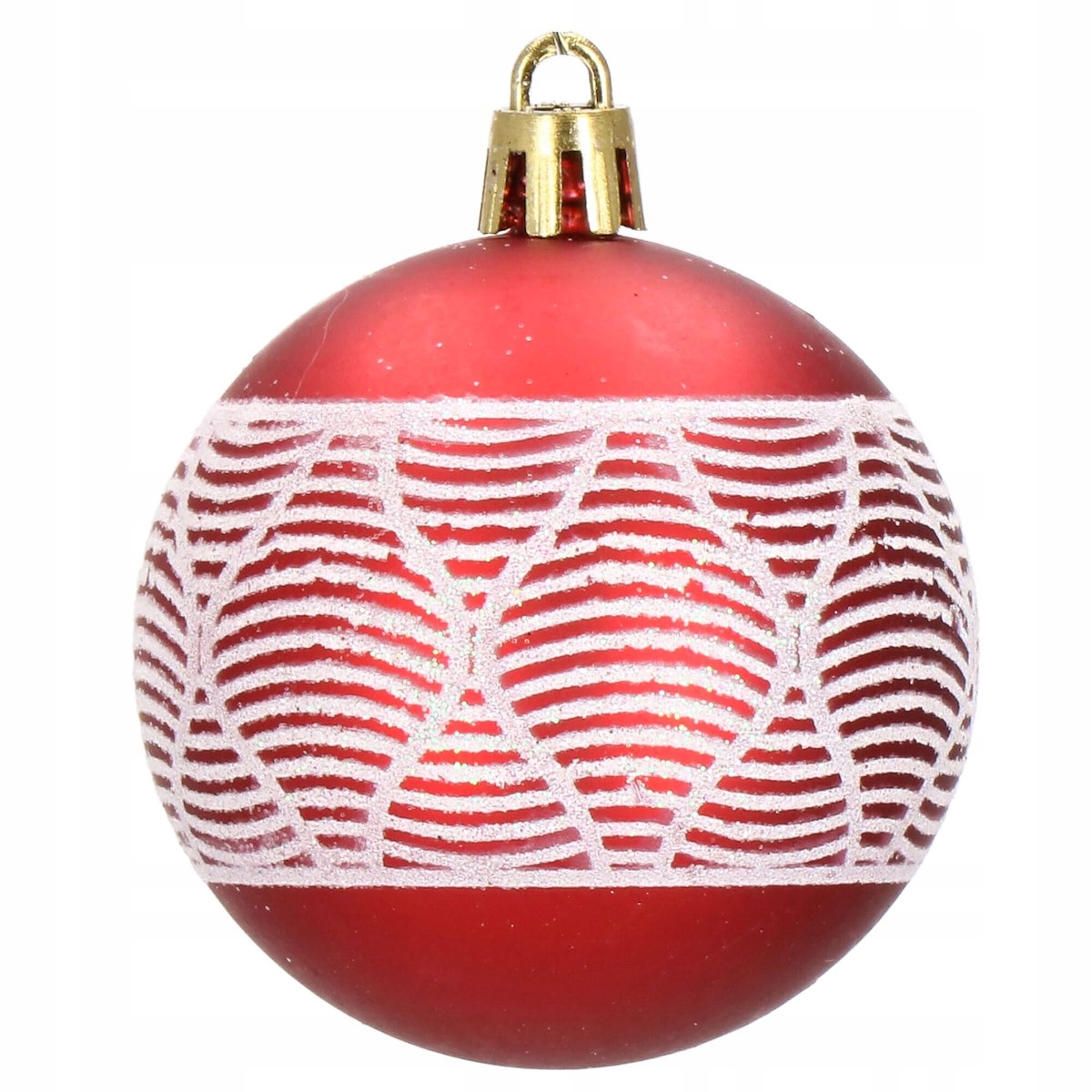 Set globuri si decoratiuni de Craciun, 105 piese, diverse dimensiuni, alb rosu [13]