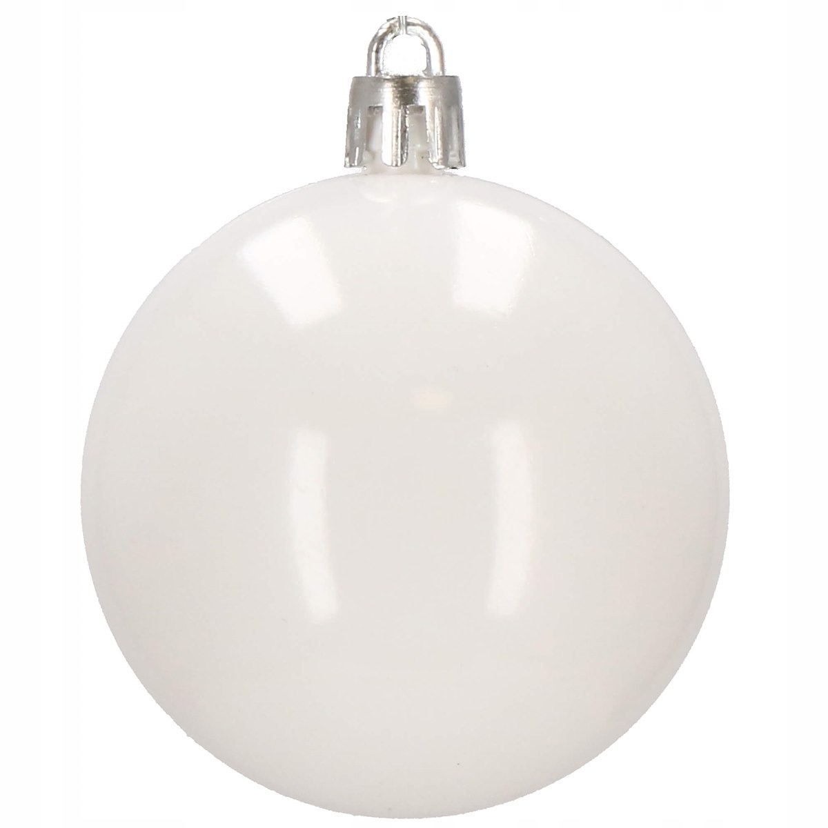 Set globuri si decoratiuni de Craciun, 100 piese, diverse dimensiuni cu stea, alb [11]