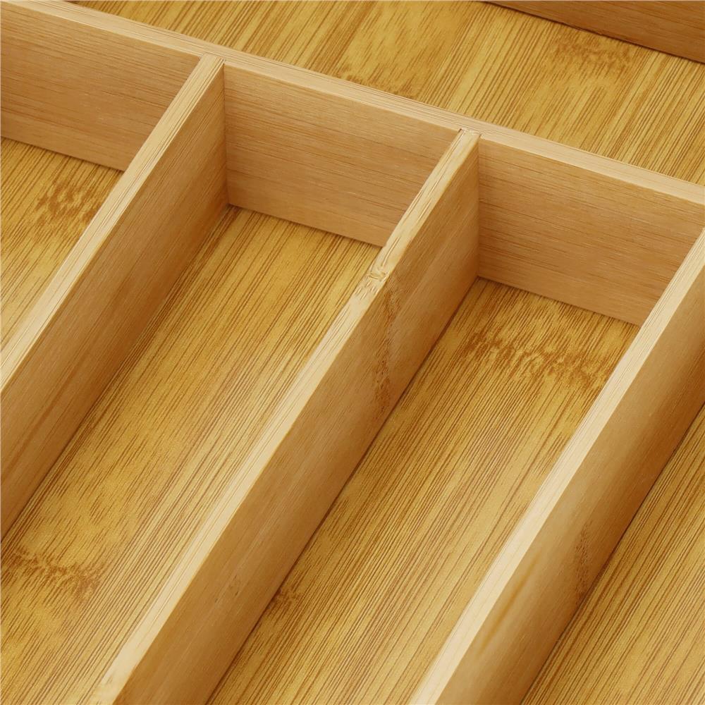 Organizator tacamuri si ustensile bucatarie, bambus, 25x35x5cm [12]