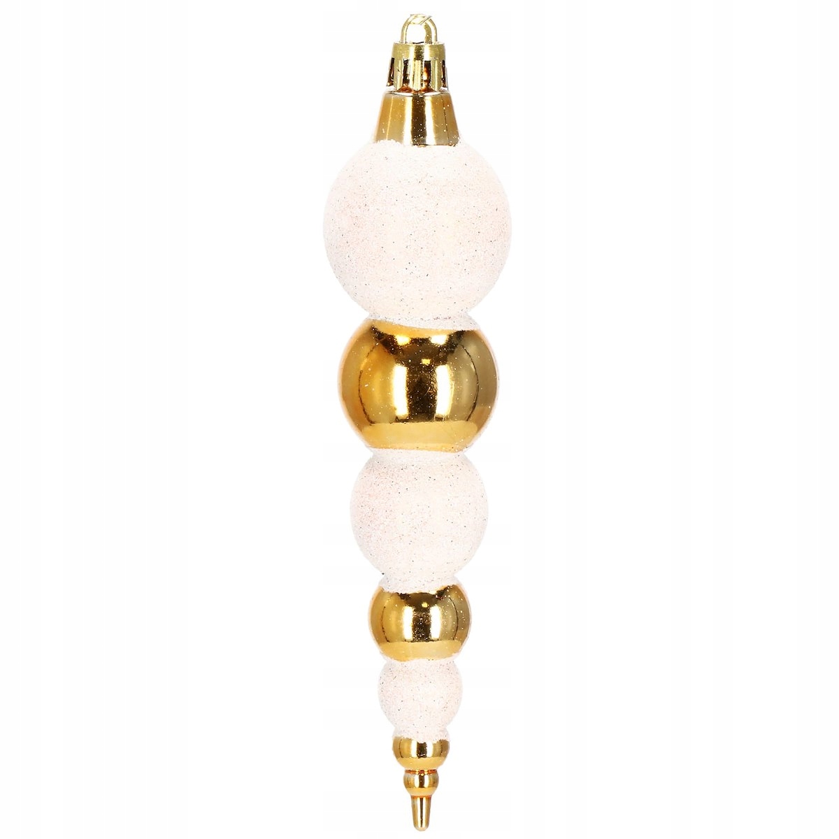 Set globuri si decoratiuni de Craciun, 155 piese, diverse dimensiuni, auriu [15]