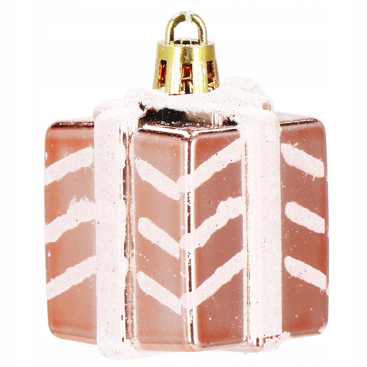 Set globuri si decoratiuni de Craciun, 77 piese, diverse dimensiuni, roz auriu [14]