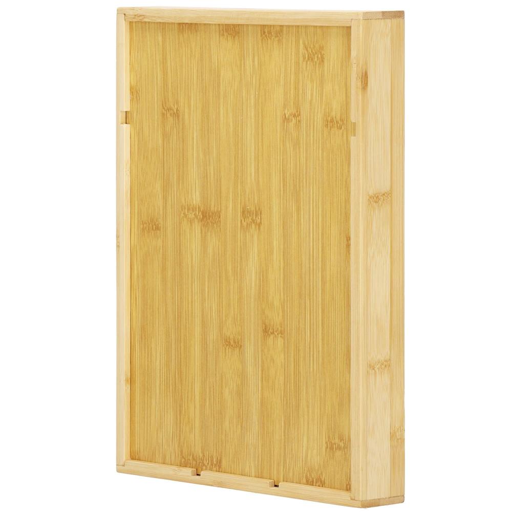 Organizator tacamuri si ustensile bucatarie, bambus, 25x34x4.5cm [15]