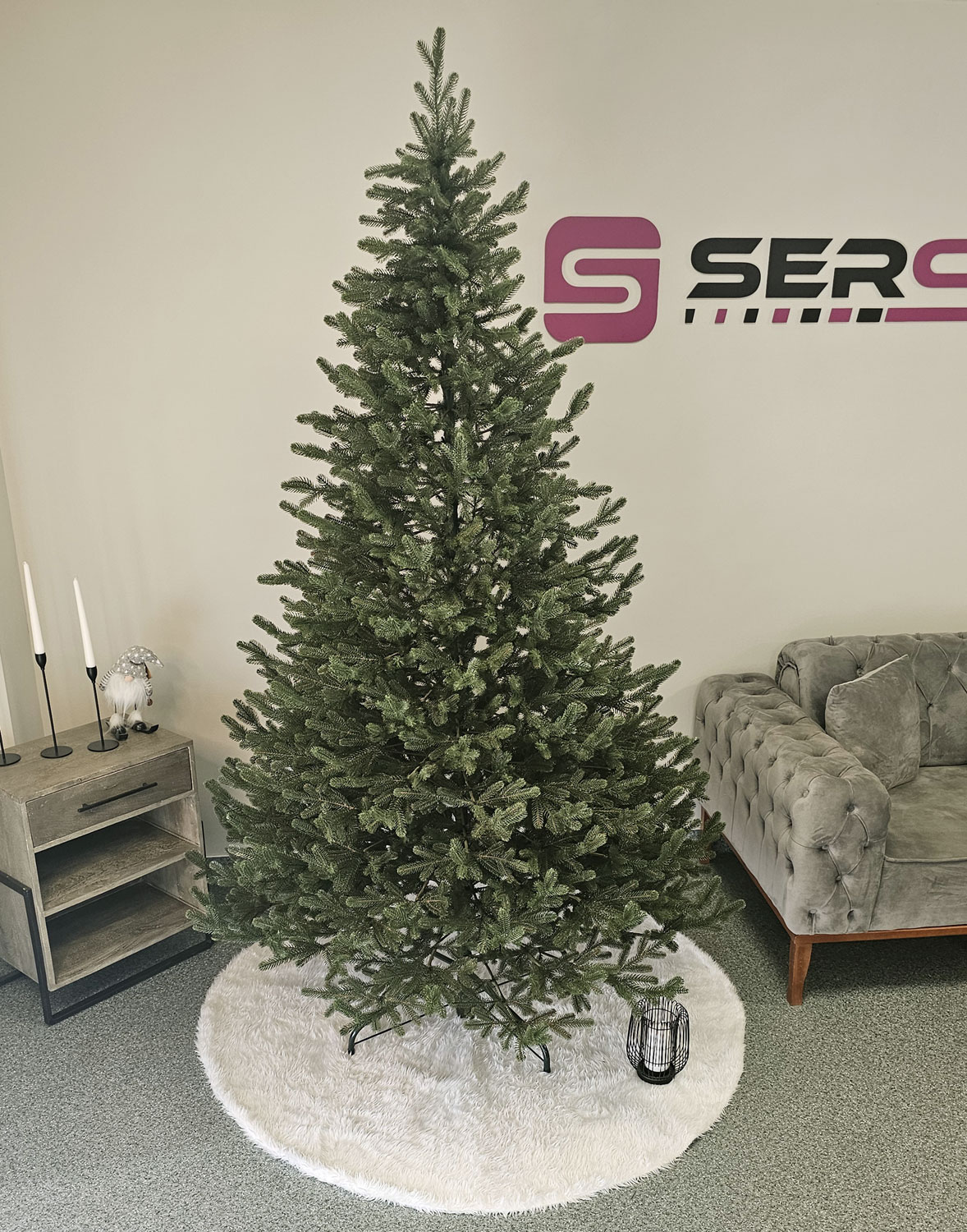 Brad artificial Christmas Deluxe by Sersimo, Viena verde, 3D, 250cm [2]