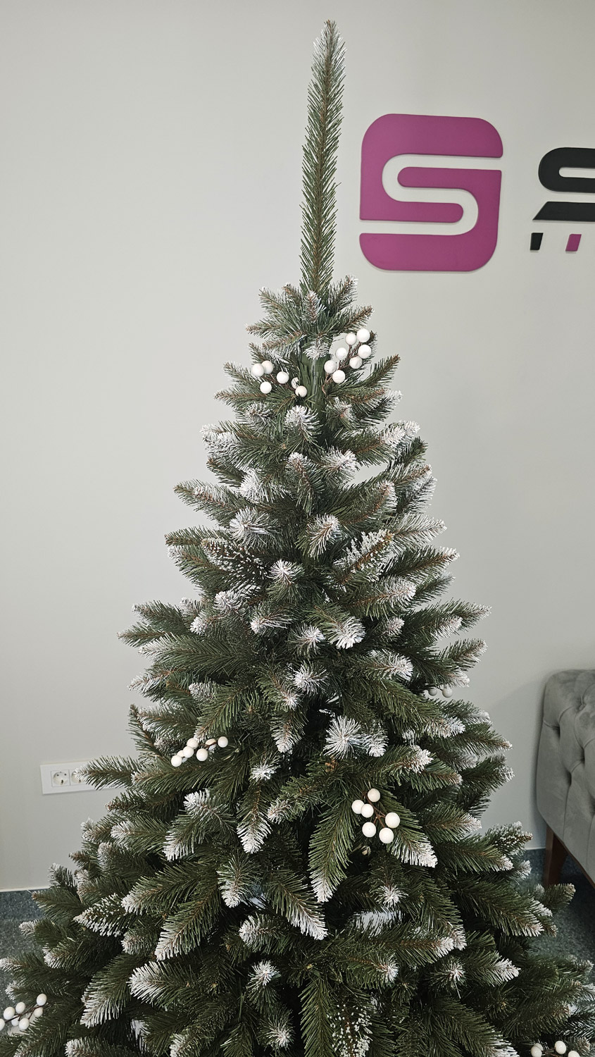 Brad artificial Christmas Deluxe by Sersimo, WhiteBerry, 2D, 180cm [16]