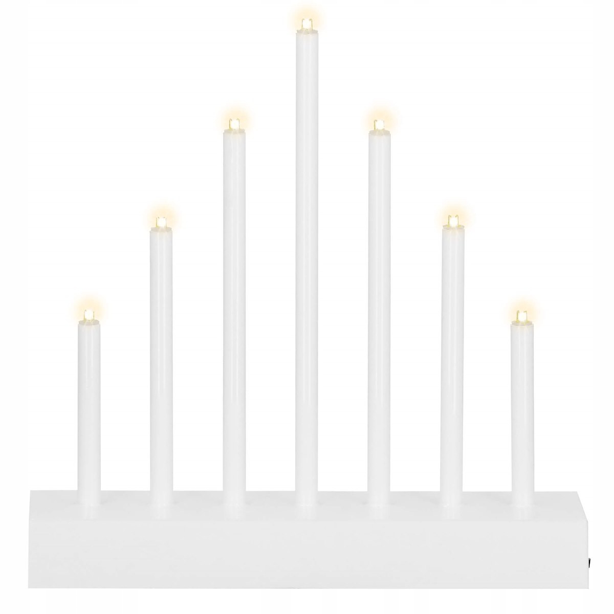 Lumanari decorative de Craciun, 7 becuri tip LED, culoare argintiu [15]