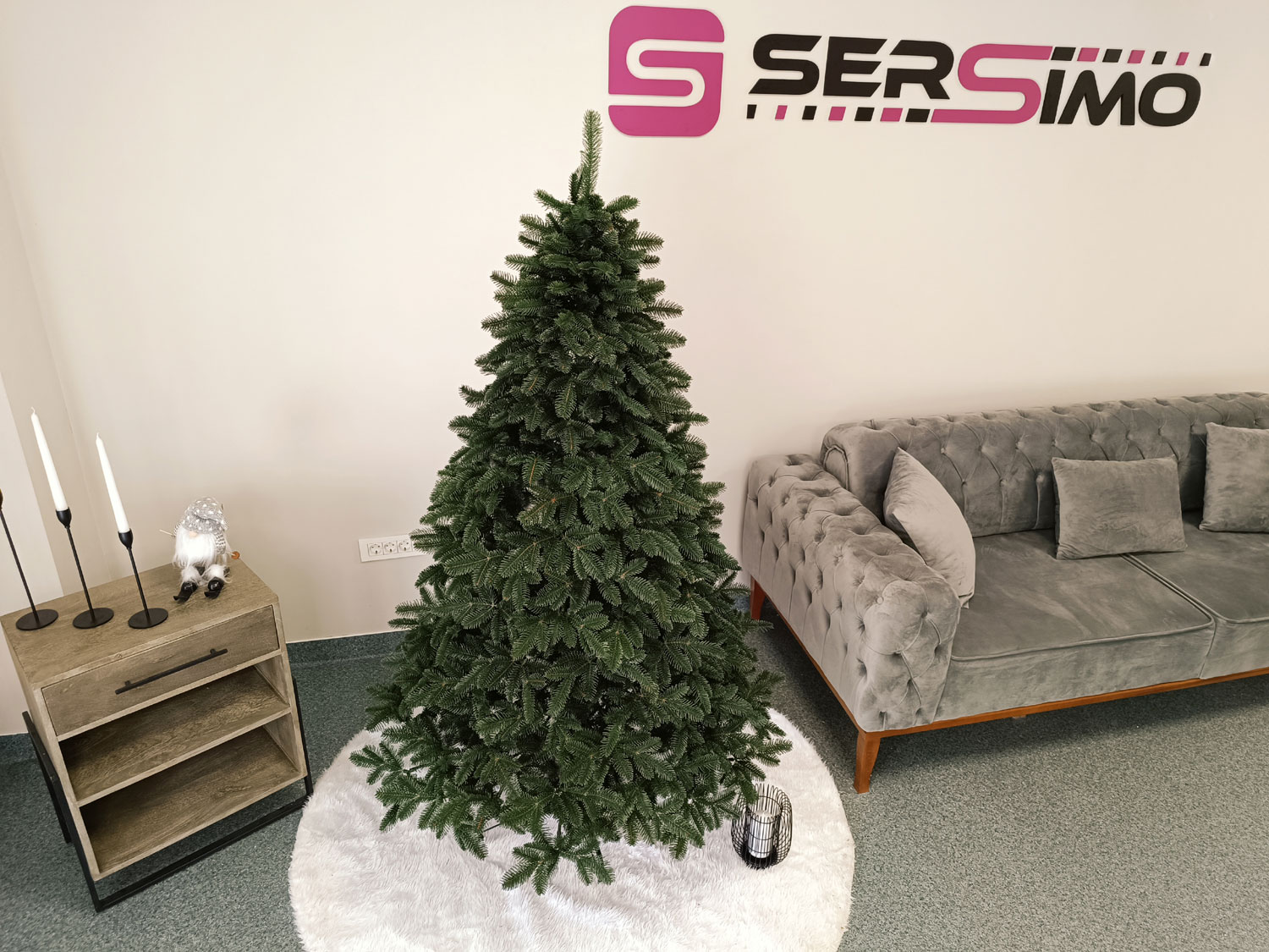 Brad artificial Christmas Deluxe by Sersimo, Canada verde, 3D, 180cm [14]