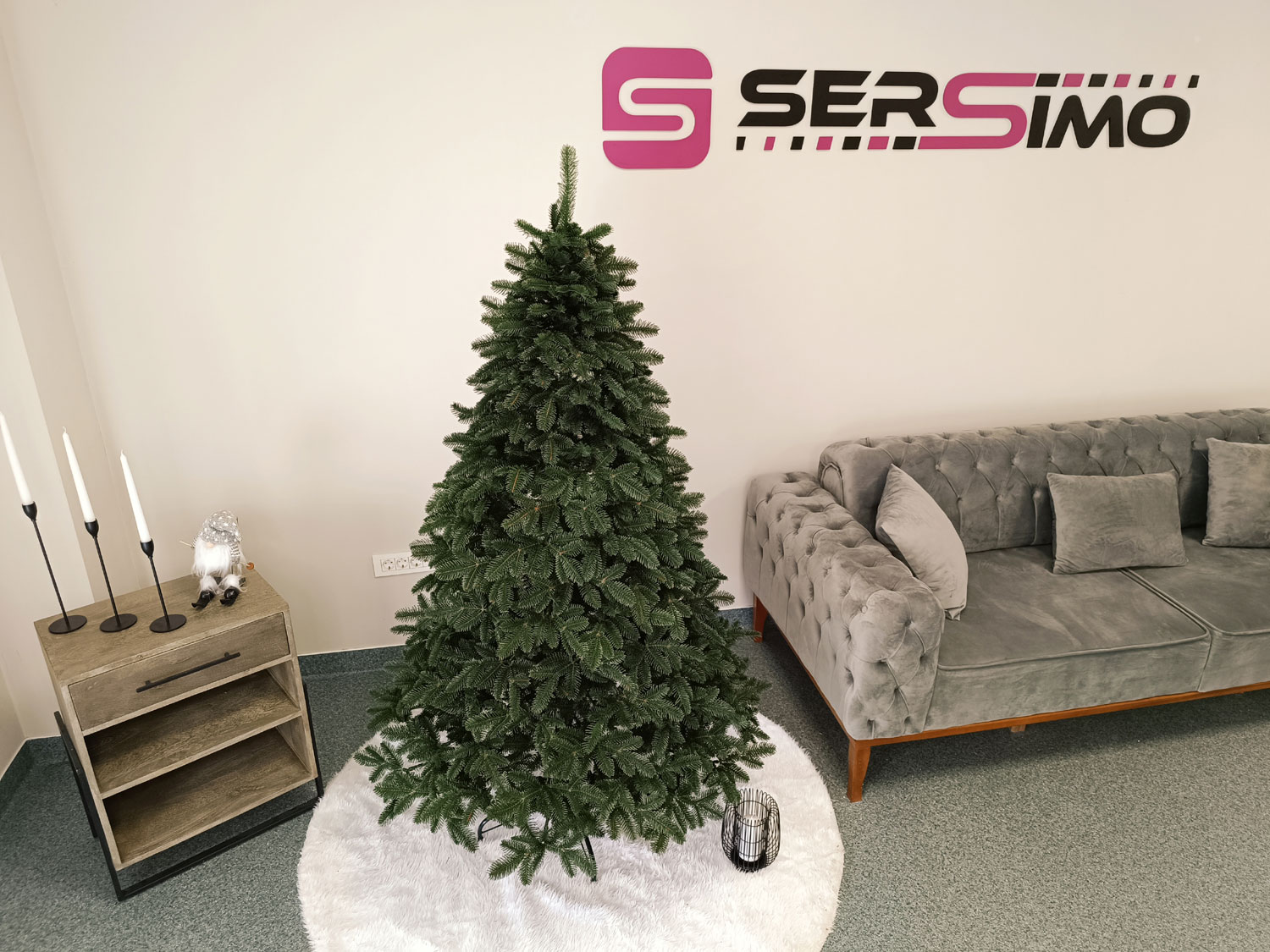 Brad artificial Christmas Deluxe by Sersimo, Canada verde, 3D, 180cm [15]