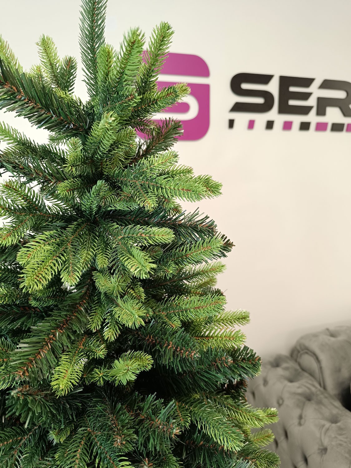 Brad artificial Christmas Deluxe by Sersimo, Carpati cu varfuri verzi, 2D+3D, 180cm [5]