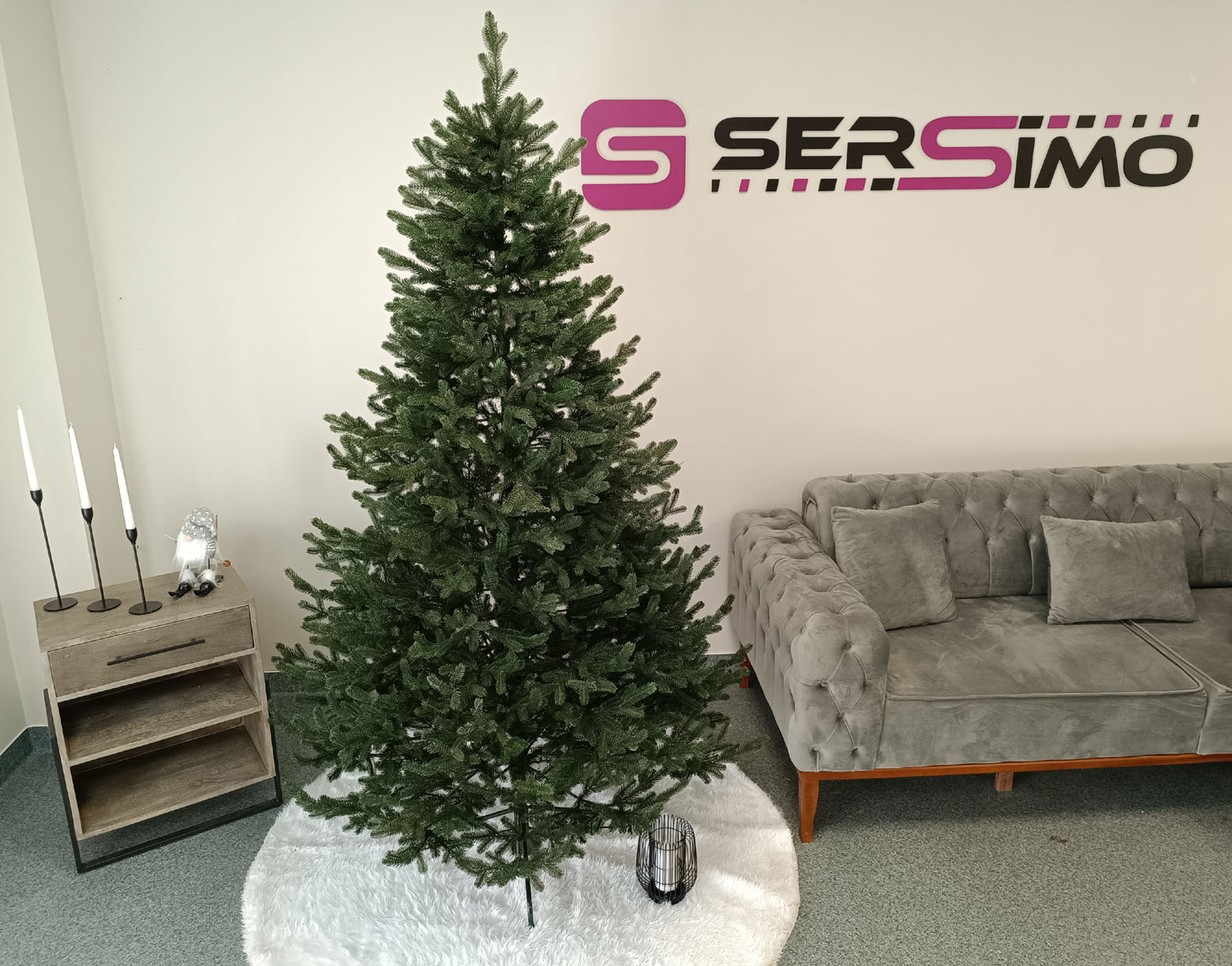 Brad artificial Christmas Deluxe by Sersimo, Viena verde, 3D, 210cm [9]