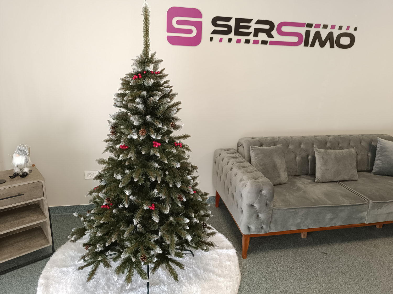 Brad artificial Christmas Deluxe by Sersimo, Frasin de Munte, 2D, 180cm [3]