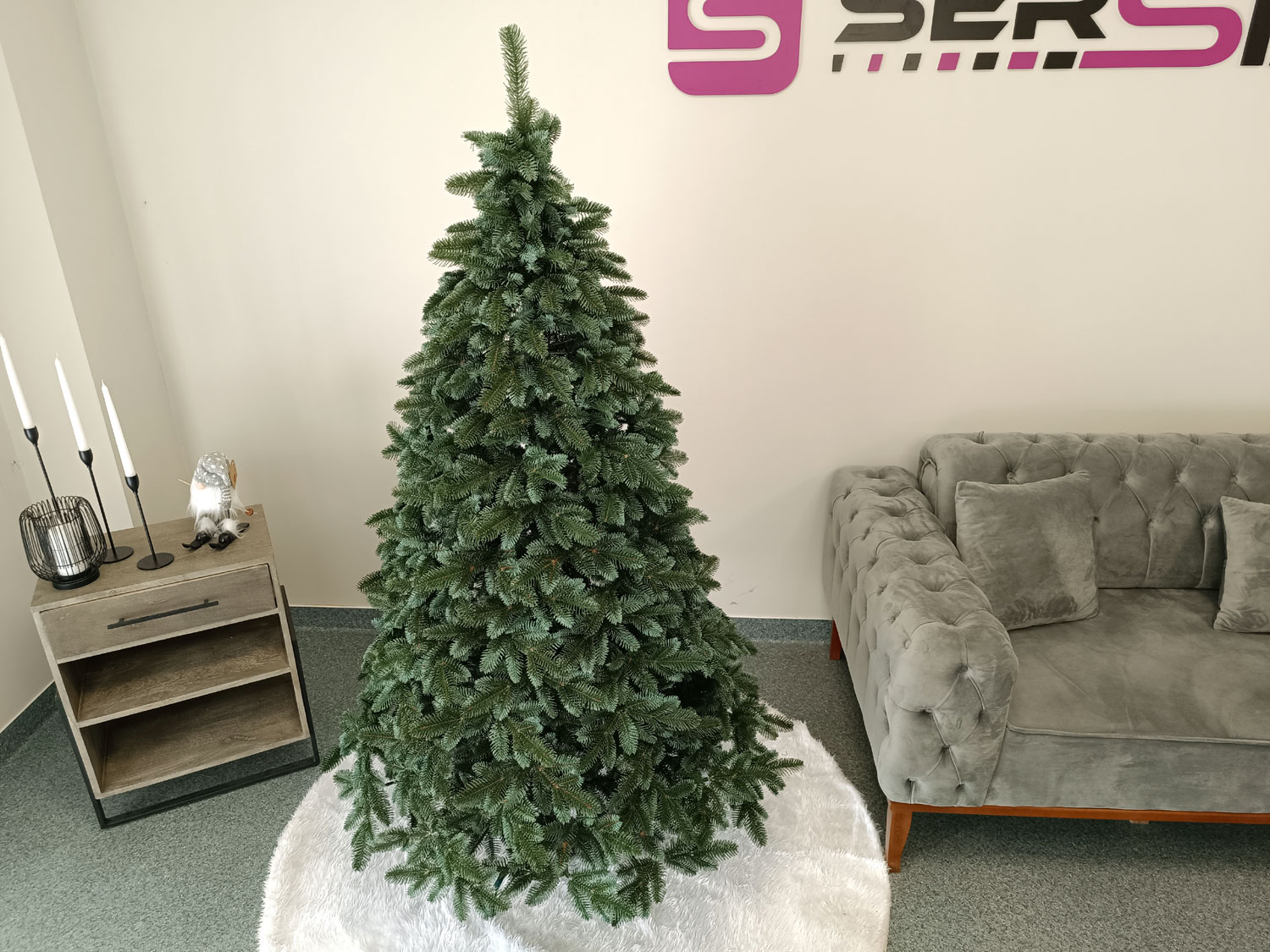 Brad artificial Christmas Deluxe by Sersimo, Canada argintiu, 3D,180cm [3]