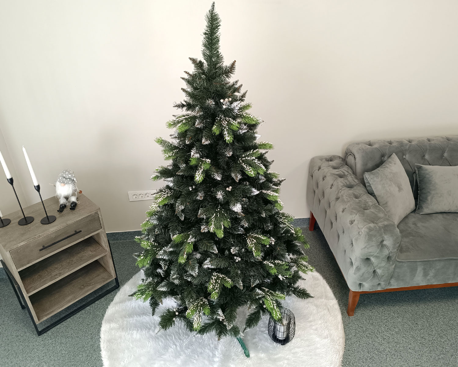 Brad artificial Christmas Deluxe by Sersimo, Diamant, 2D+3D, 180cm [11]