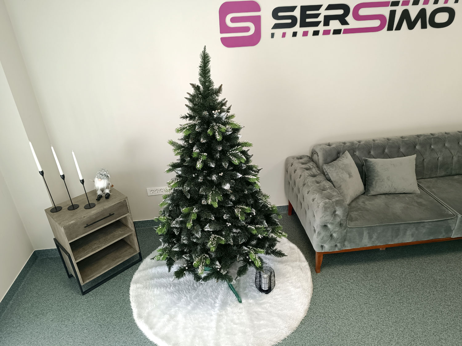 Brad artificial Christmas Deluxe by Sersimo, Diamant, 2D+3D, 180cm [13]