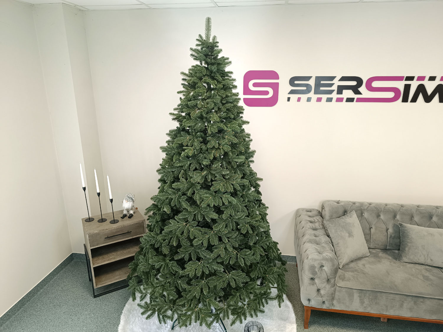 Brad artificial Christmas Deluxe by Sersimo, Canada verde, 3D, 230cm [5]