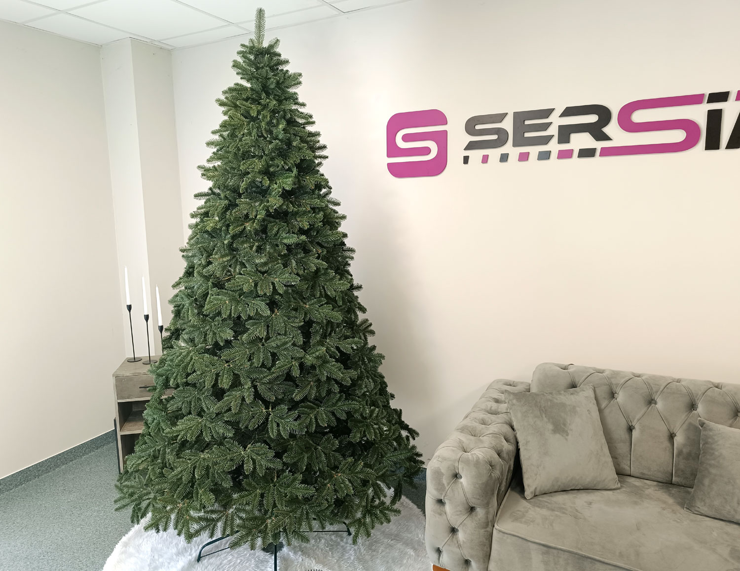 Brad artificial Christmas Deluxe by Sersimo, Canada verde, 3D, 230cm [2]