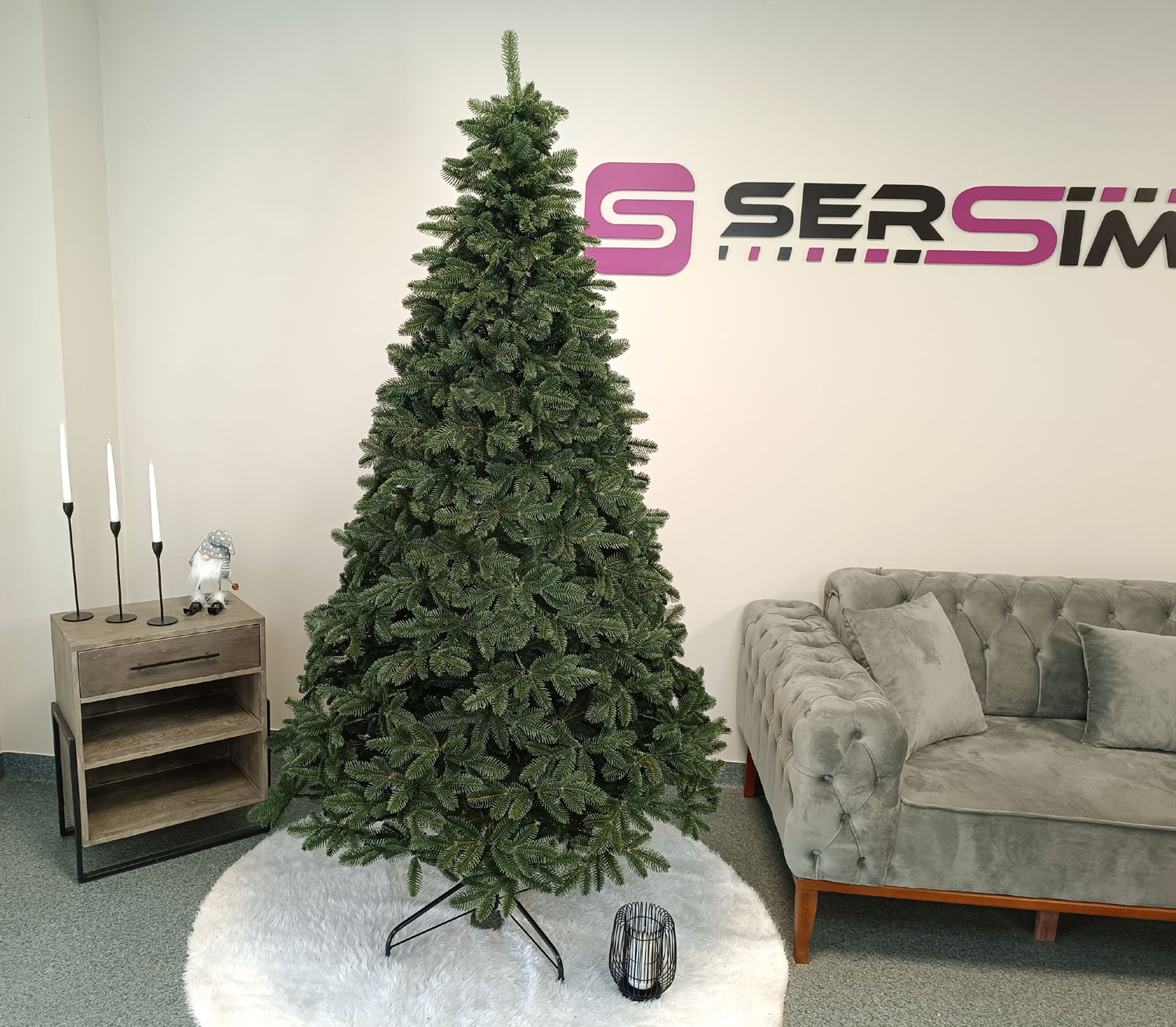 Brad artificial Christmas Deluxe by Sersimo, Canada verde, 3D, 210cm [16]