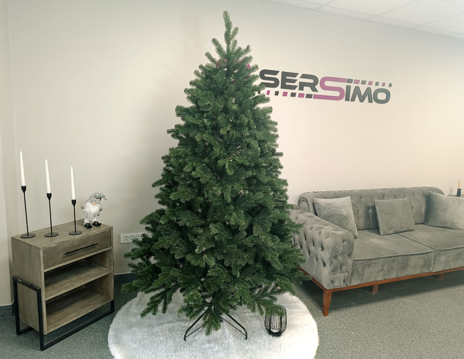 Brad artificial Christmas Deluxe by Sersimo, Kovalivska verde, 3D, 210cm [22]