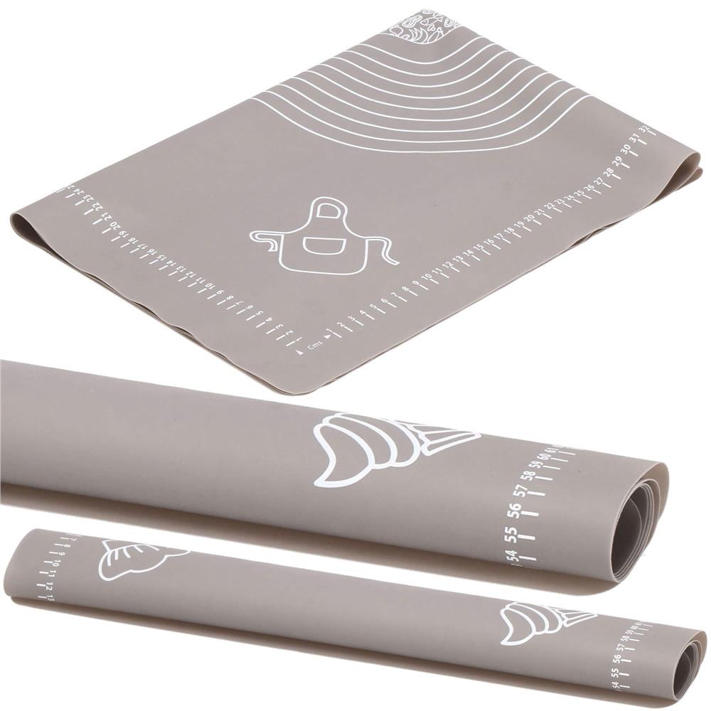 Plansa din silicon alimentar de framantat aluat, rezistenta la temperaturi ridicate, 65x45cm, gri [16]