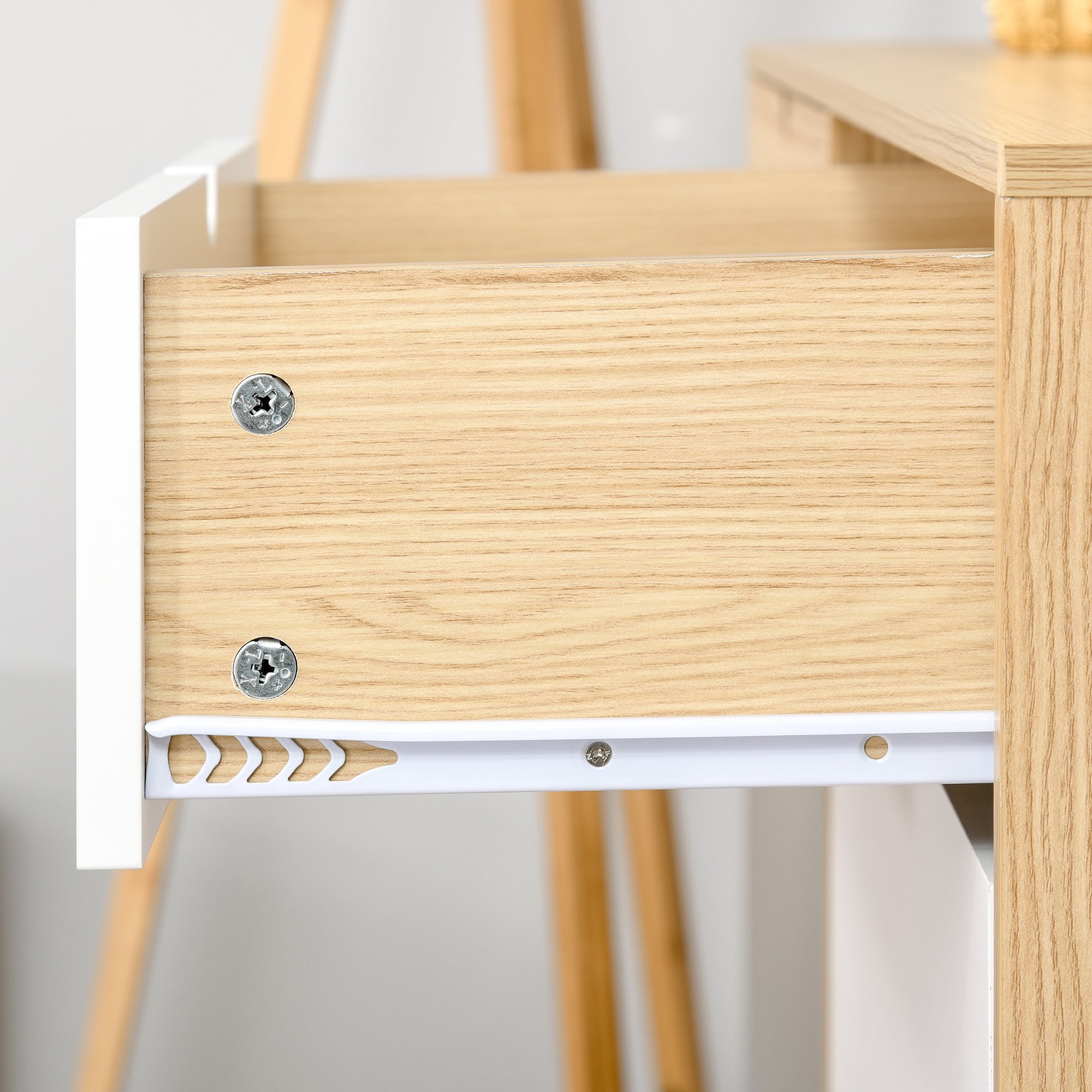  Dulapior Multifunctional Nordic - 2 Usi & Sertare 100×40×79,5 cm [7]