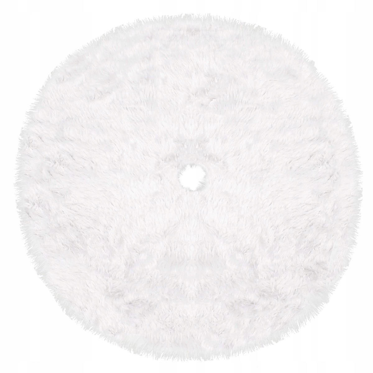Covoras de pus sub bradul de Craciun, diametru 72 cm, imitatie blana alba [3]