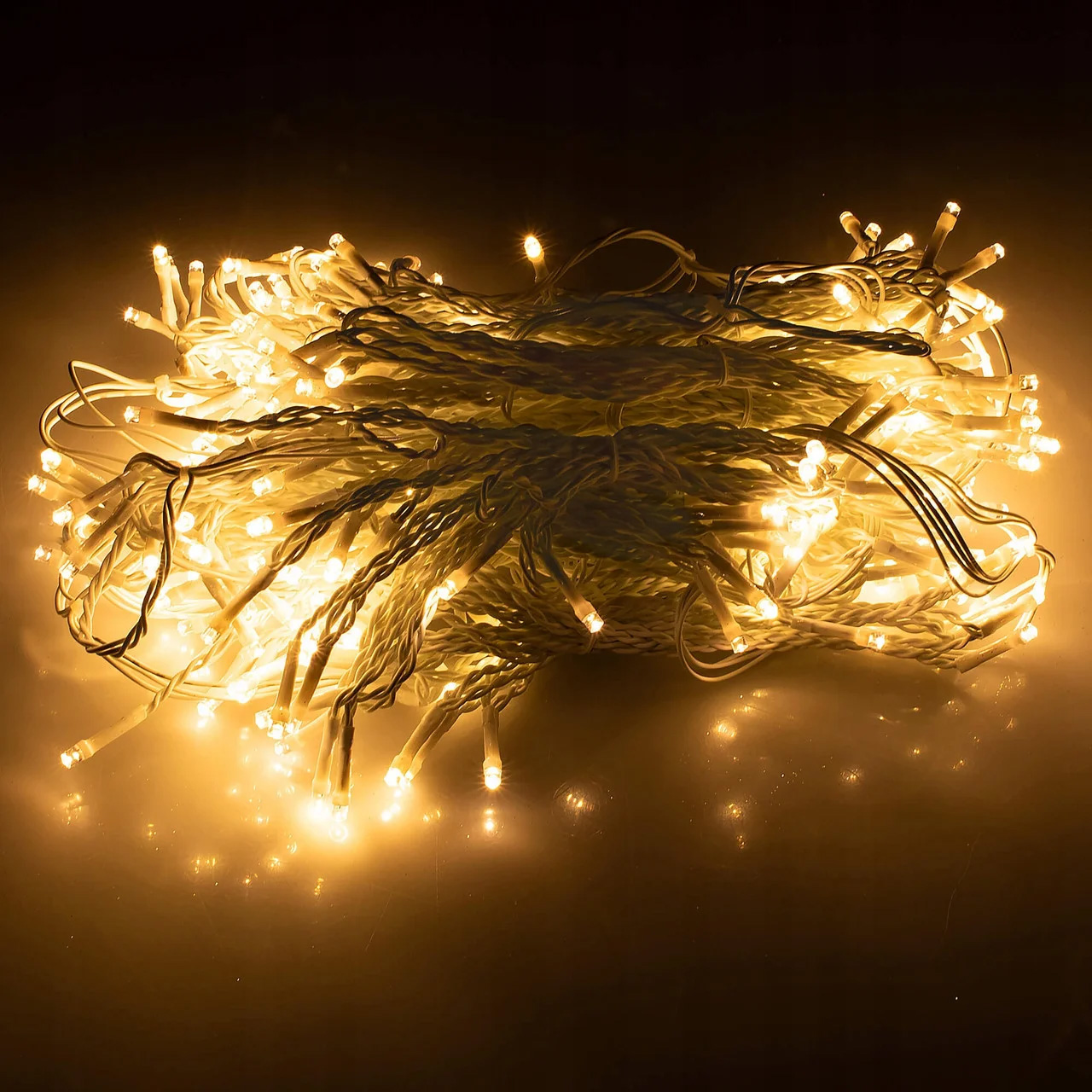 Ghirlanda luminoasa 300 LED-uri, 3m, pentru interior/exterior, telecomanda, iluminare galbena [3]