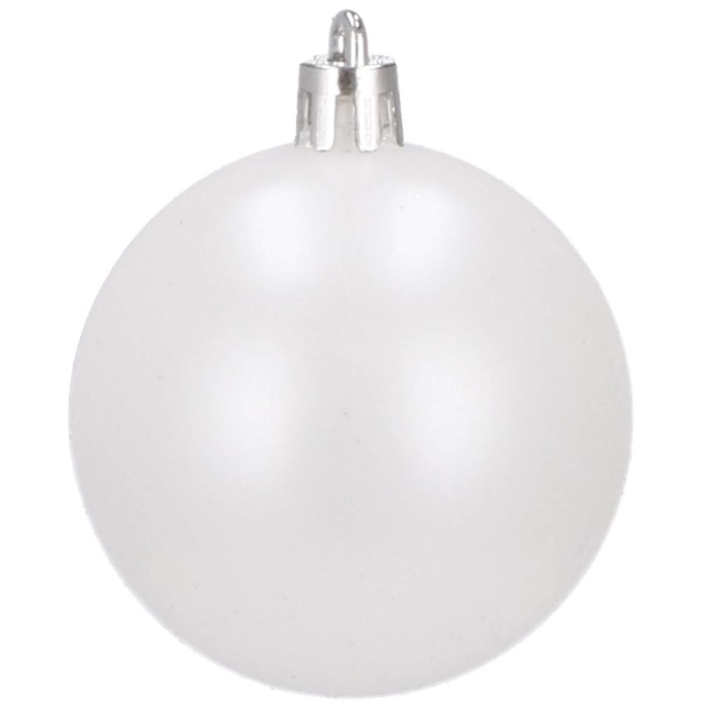 Set globuri de Craciun, 20 bucati, 5 modele, 6cm, alb [3]
