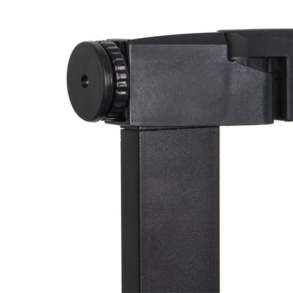 Poarta de siguranta Safety Gate pentru scari, ajustabila 75-82 cm, din otel si lemn, negru maro [2]