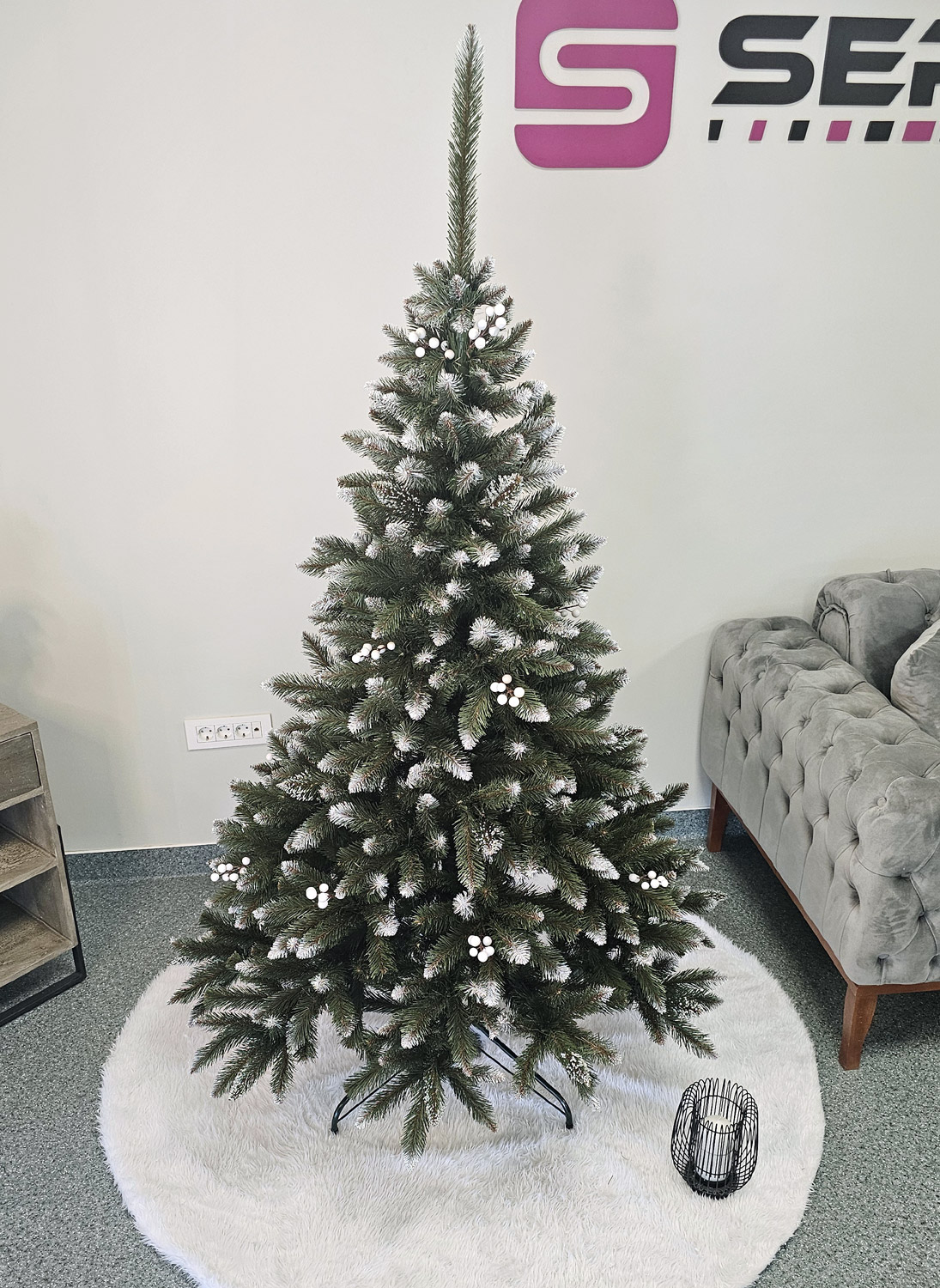 Brad artificial Christmas Deluxe by Sersimo, WhiteBerry, 2D, 180cm [3]