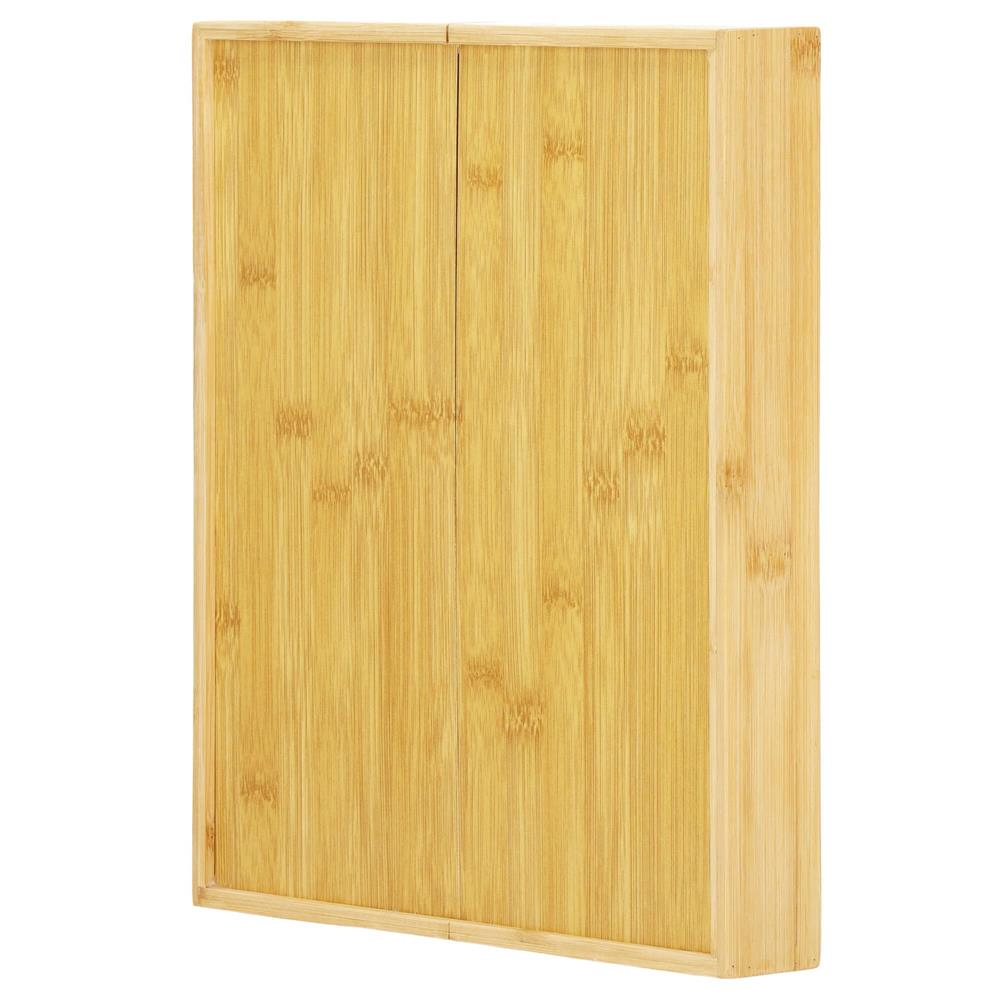 Organizator tacamuri si ustensile bucatarie, bambus, extensibil 28-45x33x5cm [19]