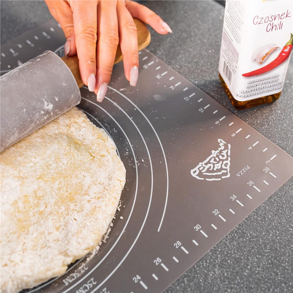 Plansa din silicon alimentar de framantat aluat, rezistenta la temperaturi ridicate, 65x45cm, gri [23]