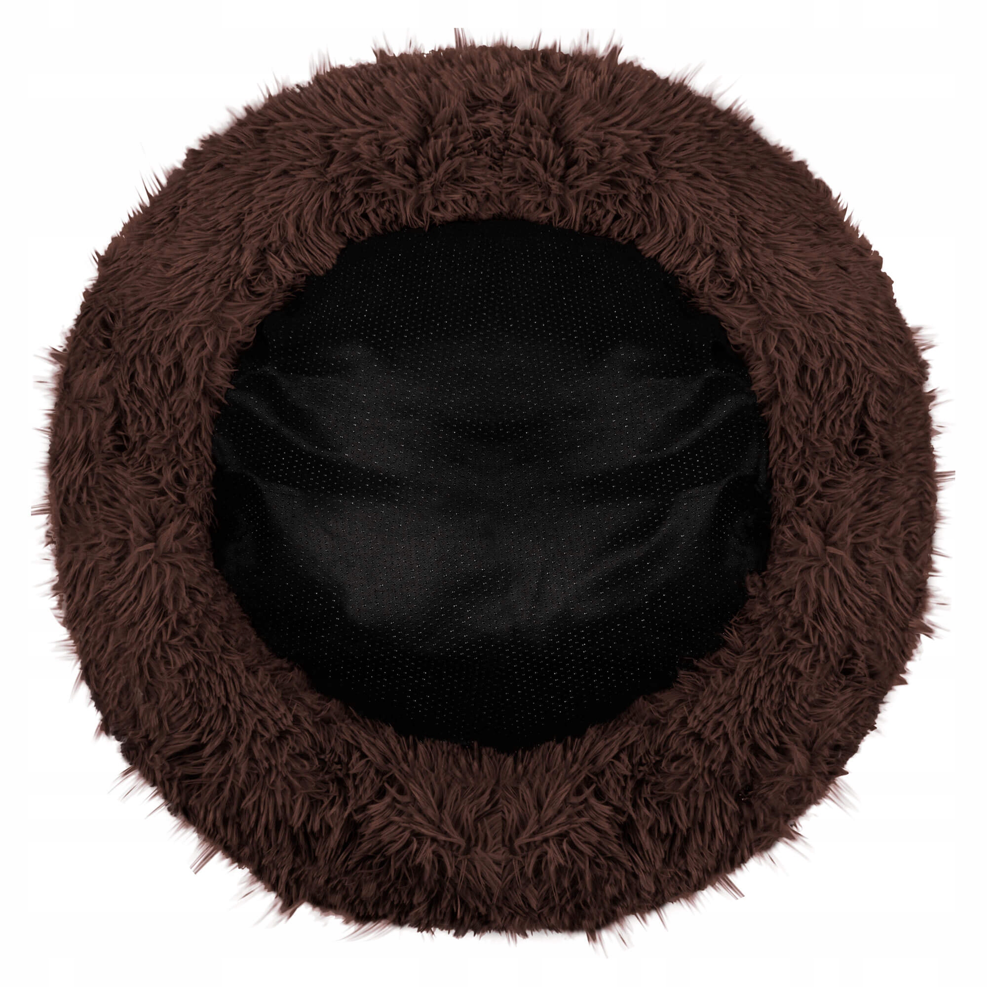 Pat Sersimo pentru caini si pisici, cu husa detasabila, maro, diametru 40cm [5]