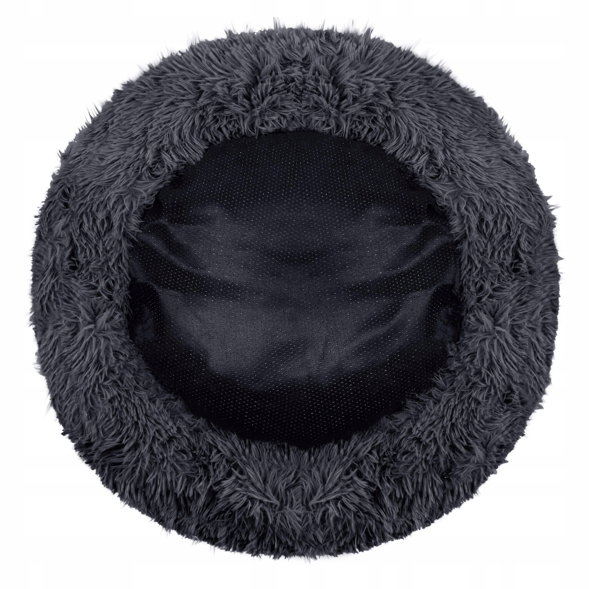 Pat Sersimo pentru caini si pisici, cu husa detasabila, gri inchis, diametru 80cm [6]