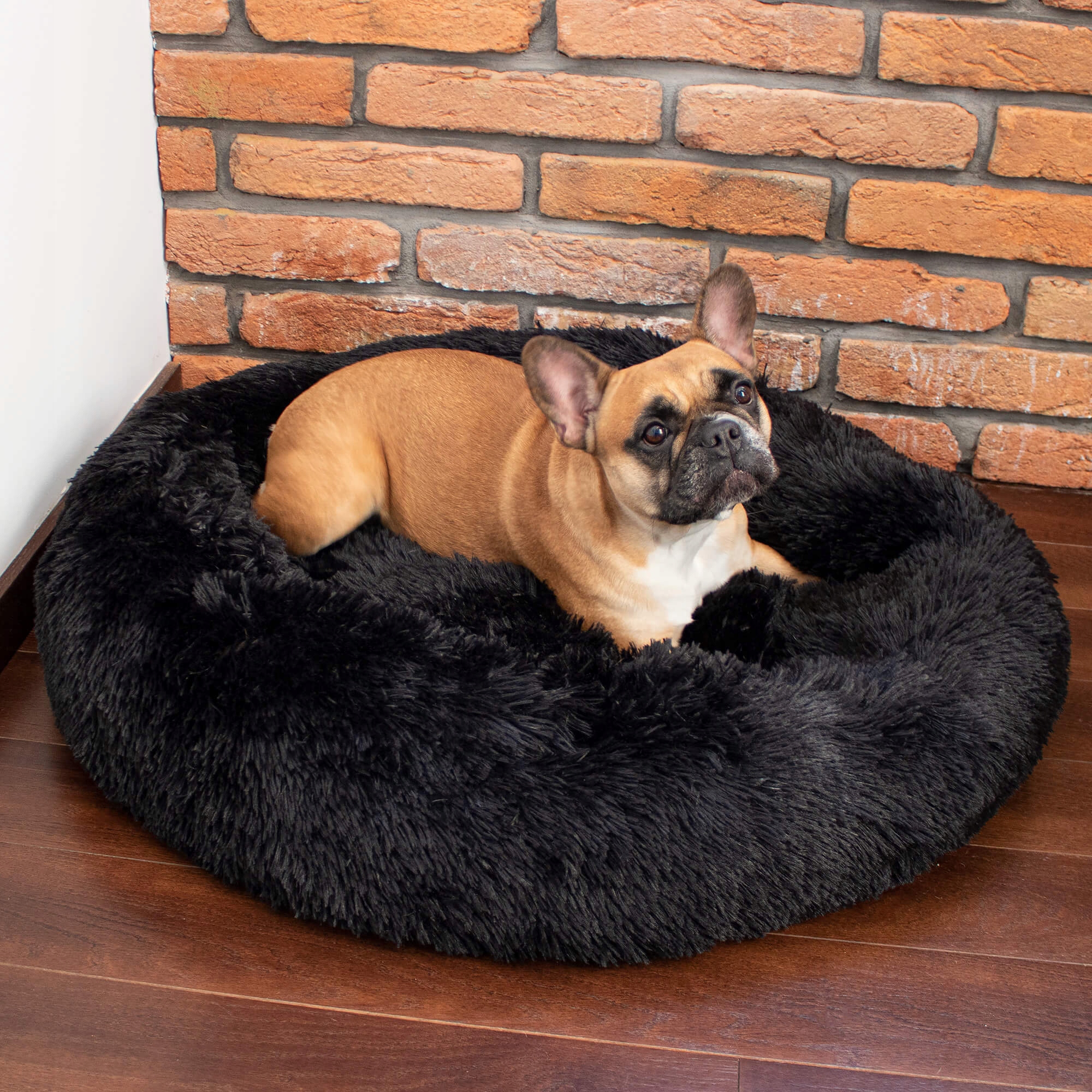 Pat Sersimo pentru caini si pisici, cu husa detasabila, negru, 40cm [9]