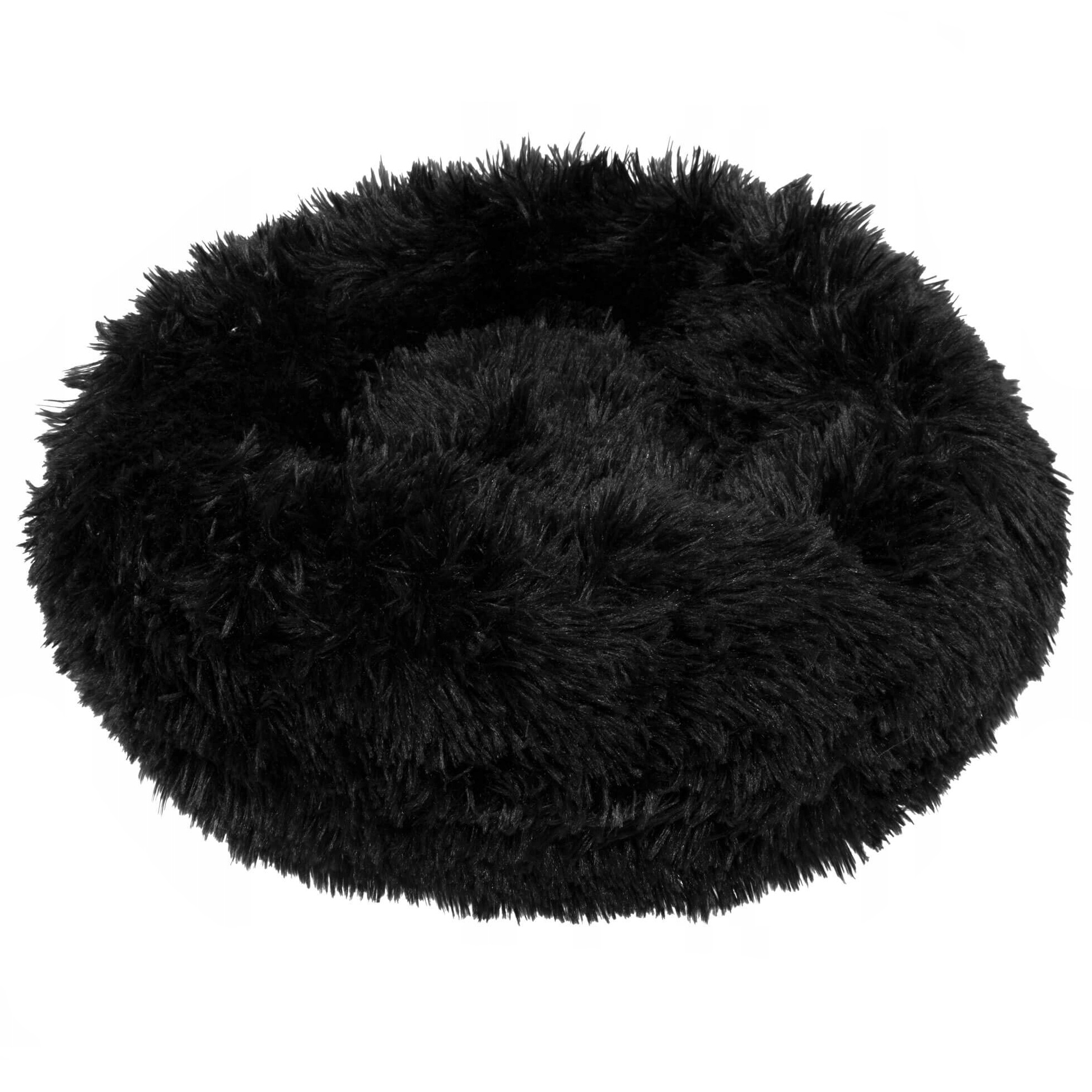 Decoratiuni si articole casa - Pat Sersimo pentru caini si pisici, cu husa detasabila, negru, 40cm