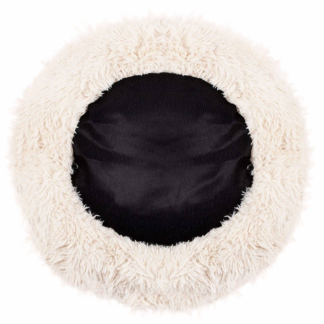 Pat Sersimo pentru caini si pisici, cu husa detasabila, bej, diametru 90cm [7]