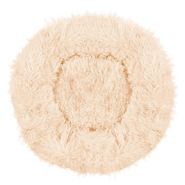 Pat Sersimo pentru caini si pisici, cu husa detasabila, crem, diametru 40cm [3]