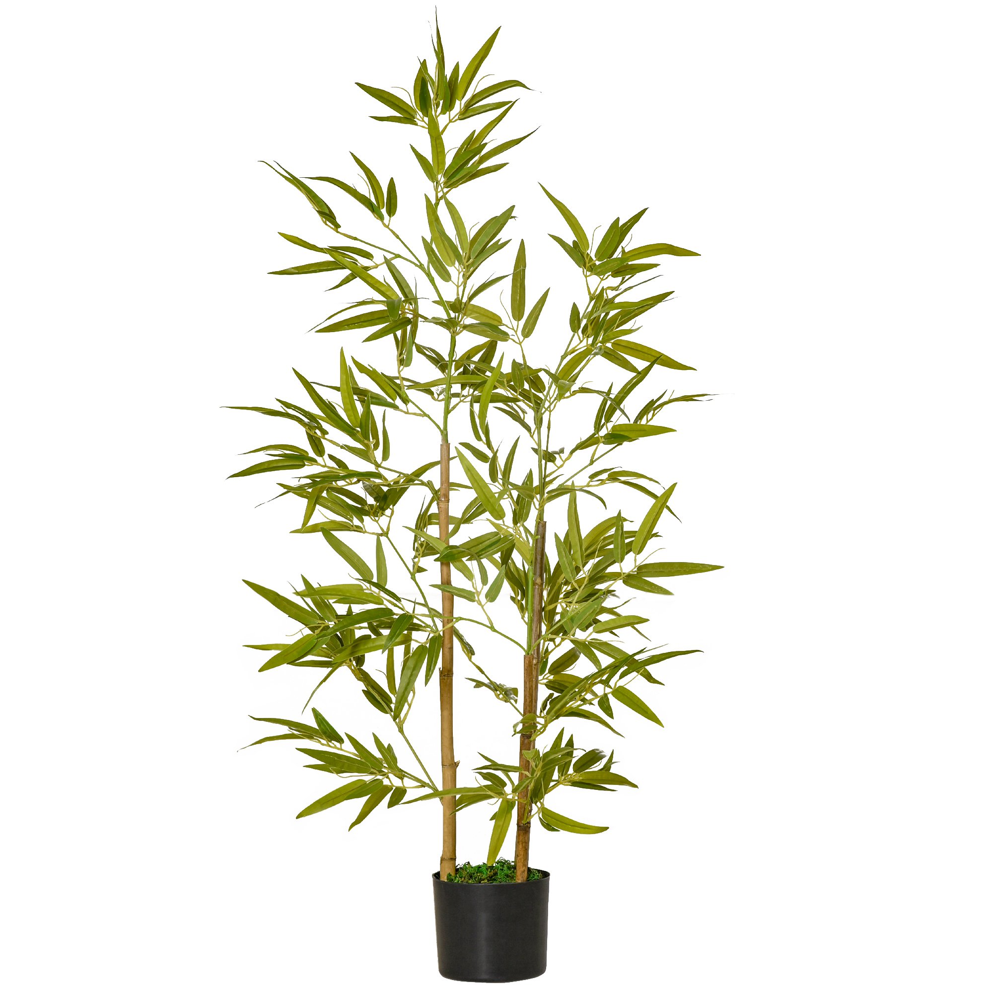 Living & hol -  Planta Bambus Artificial Inaltime 120 cm cu Ghiveci pentru Interior si Exterior -Verde