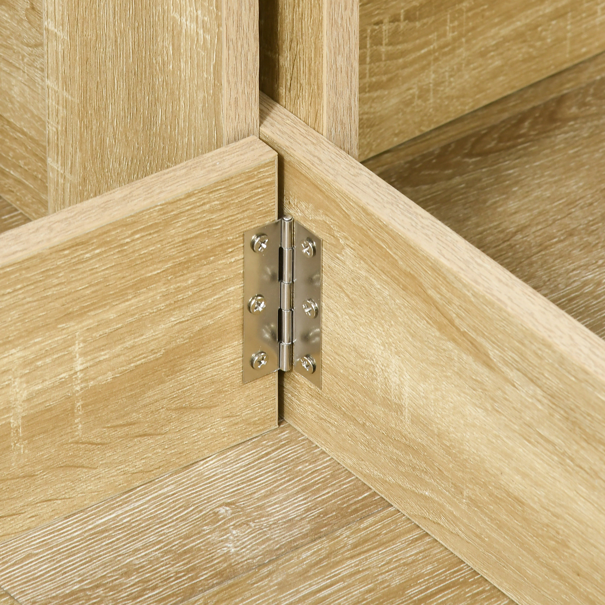  Masa pliabila pentru sufragerie cu 2 extensii, masa consola compacta din lemn, culoare stejar [7]