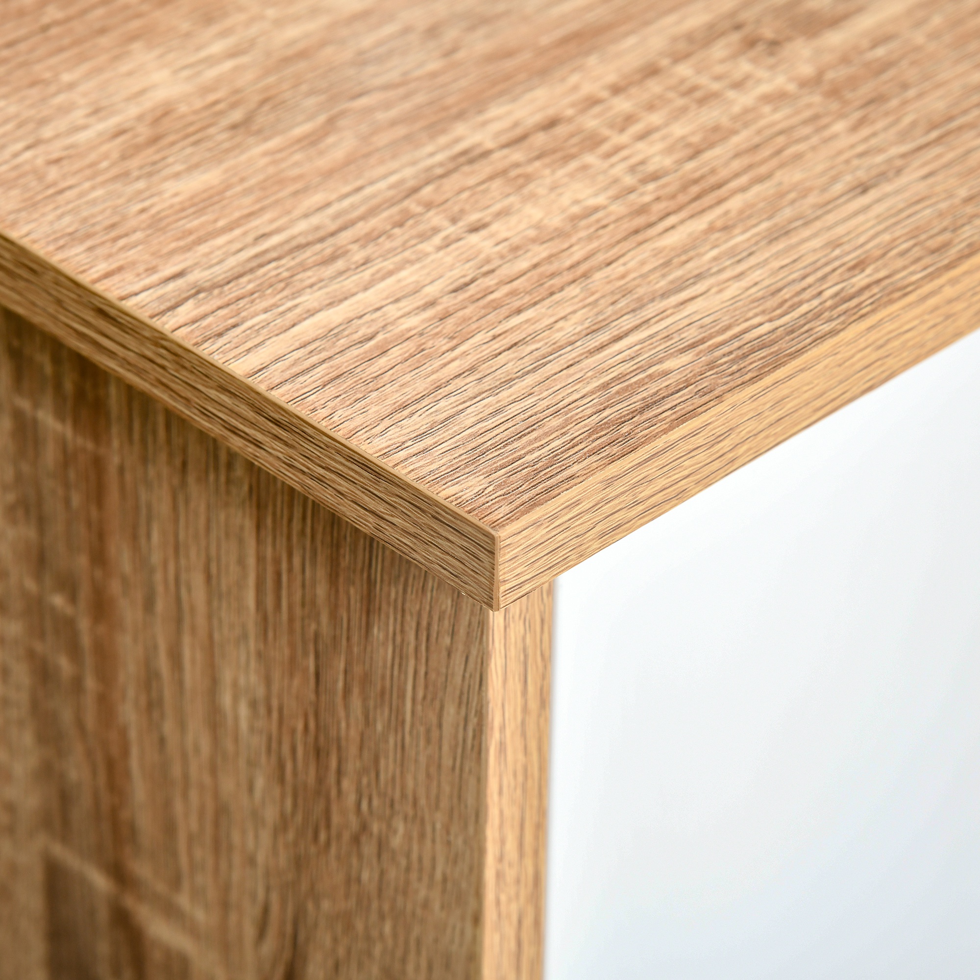  mobilier bucatarie modern, 130x40x74.5cm, culoarea lemnului/alb [8]