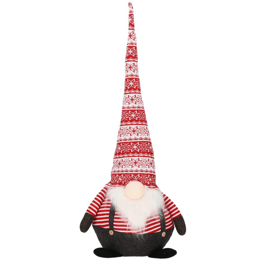 Figurina Craciun, Spiridus cu bluza in dungi, inaltime 80cm [2]