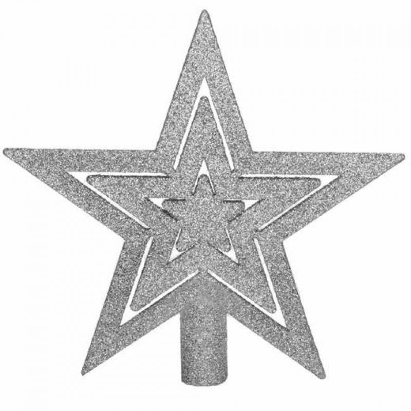 Set globuri si decoratiuni de Craciun, 51 piese, diverse dimensiuni, argintiu [3]