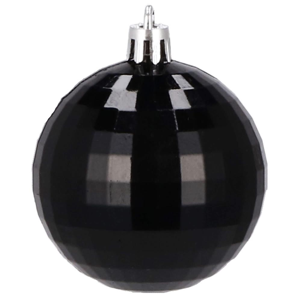 Set globuri de Craciun, 20 bucati, 5 modele, 6cm, negru [4]