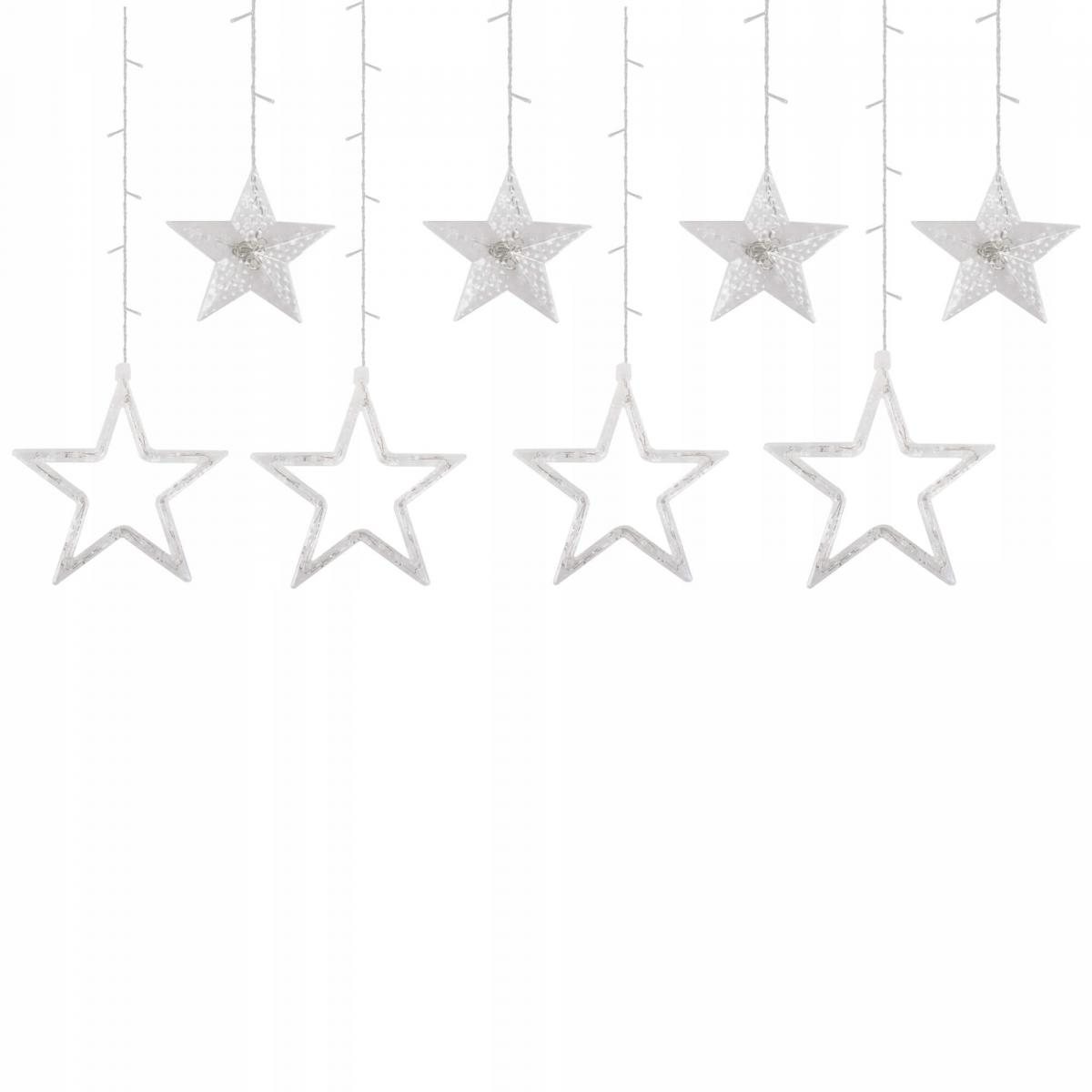 (DL) Instalatie lumina tip perdea cu 92 LED-uri, 2m, pentru interior/exterior, stelute iluminare alba [15]