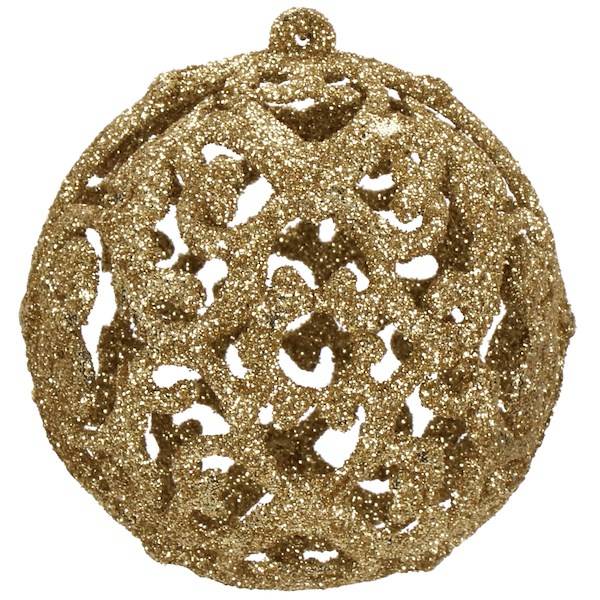 Set globuri si decoratiuni de Craciun, 100 piese, diverse dimensiuni cu stea, auriu [4]