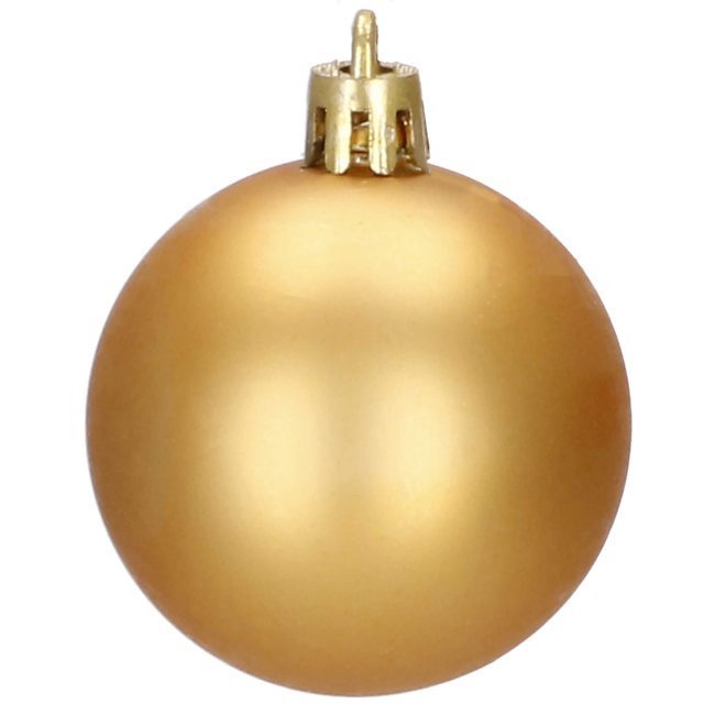 Set globuri si decoratiuni de Craciun, 72 piese, diverse dimensiuni, auriu [4]
