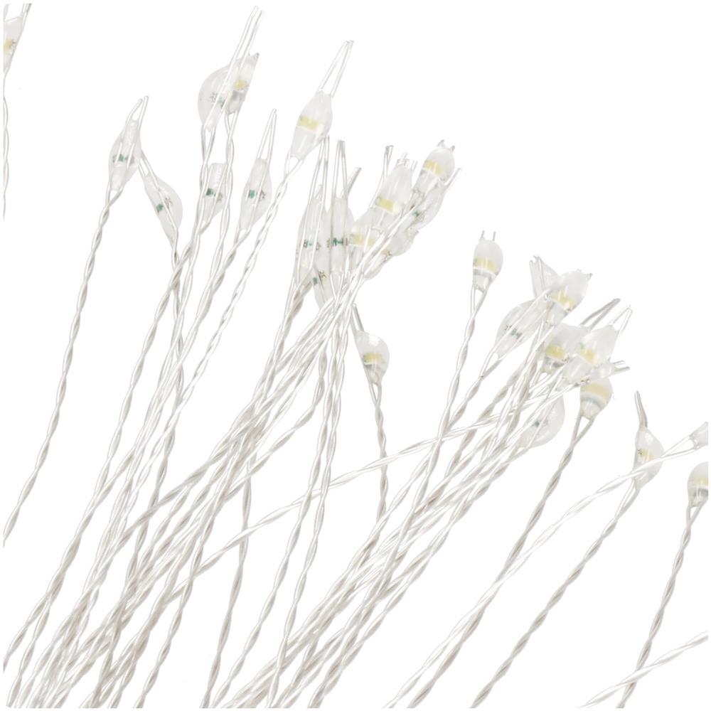 (DL) Instalatie lumina decorativa STAR cu 100 LED-uri, diametru 30cm, alimentare baterii, iluminare galbena [3]