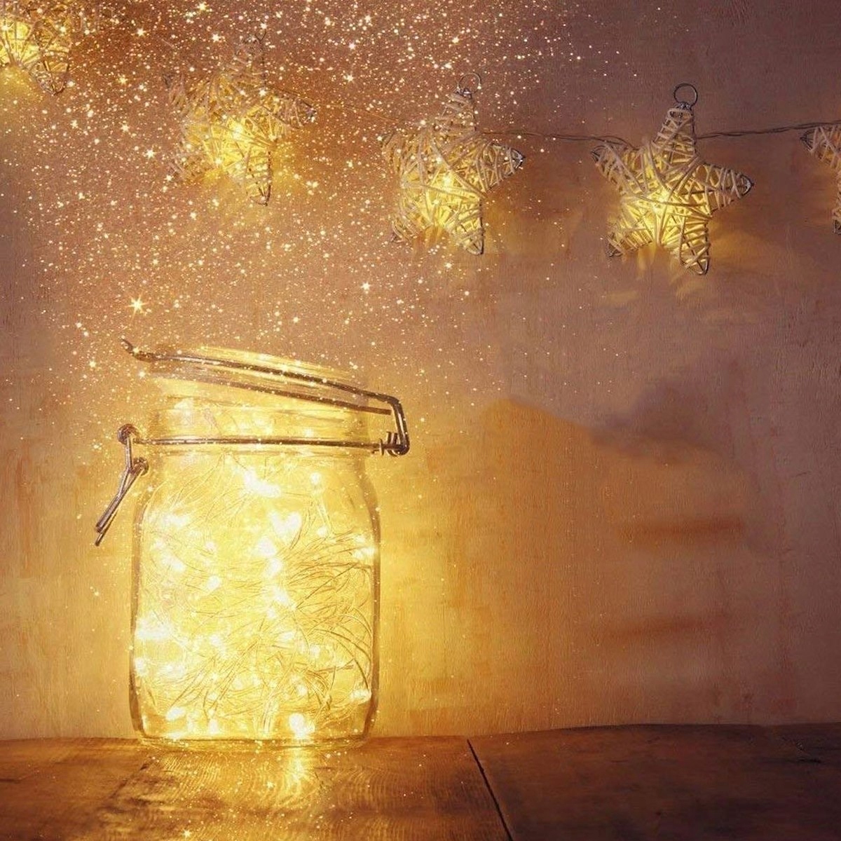 Instalatie lumina decorativa cu 300 LED-uri, 30m, pentru interior/exterior, iluminare galbena [5]