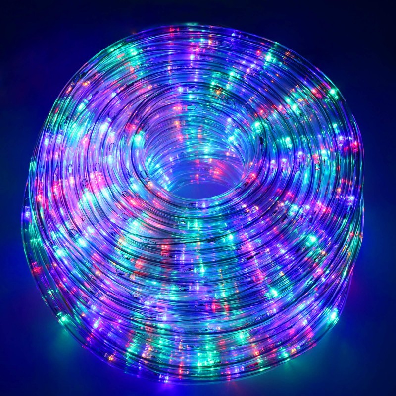 Instalatie tub furtun luminos pentru Craciun, 480 LED-uri, 20m, multicolor [5]